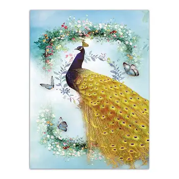 Golden Tailed Peacock Nordic Decoration Canvas Print Poster Wall Oil Painting Wall Art Canvas Home Decor B5312
Golden Tailed Peacock Nordic Decoration Canvas Print Poster Wall Oil Painting Wall Art Canvas Home Decor B5312