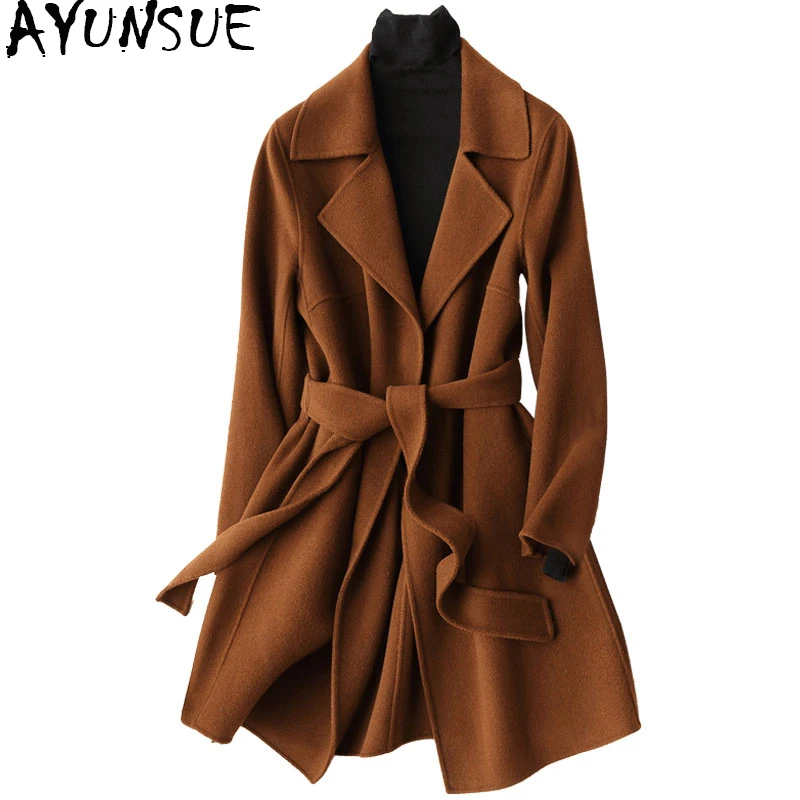 AYUNSUE 2019 Winter Coat Women Warm Wool Coat Female Autumn Long Women's Cashmere Coats Fashion Jacket Outwear 37033 WYQ1175
AYUNSUE 2019 Winter Coat Women Warm Wool Coat Female Autumn Long Women's Cashmere Coats Fashion Jacket Outwear 37033 WYQ1175