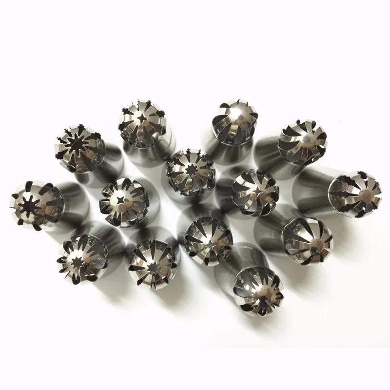14PCS Russian Spherical Ball Stainless Steel Icing Piping Nozzle Pastry Tips Fondant Cupcake Baking Tip Tool Sphere Shape Cream
14PCS Russian Spherical Ball Stainless Steel Icing Piping Nozzle Pastry Tips Fondant Cupcake Baking Tip Tool Sphere Shape Cream
