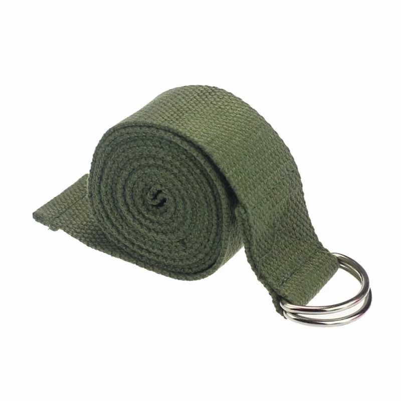 Yoga Stretch Strap D-Ring Buckle Belts Gym Fitness Equipment Women Shaped Weight Loss Tools Durable Cotton Exercise Belts Rope (17)
