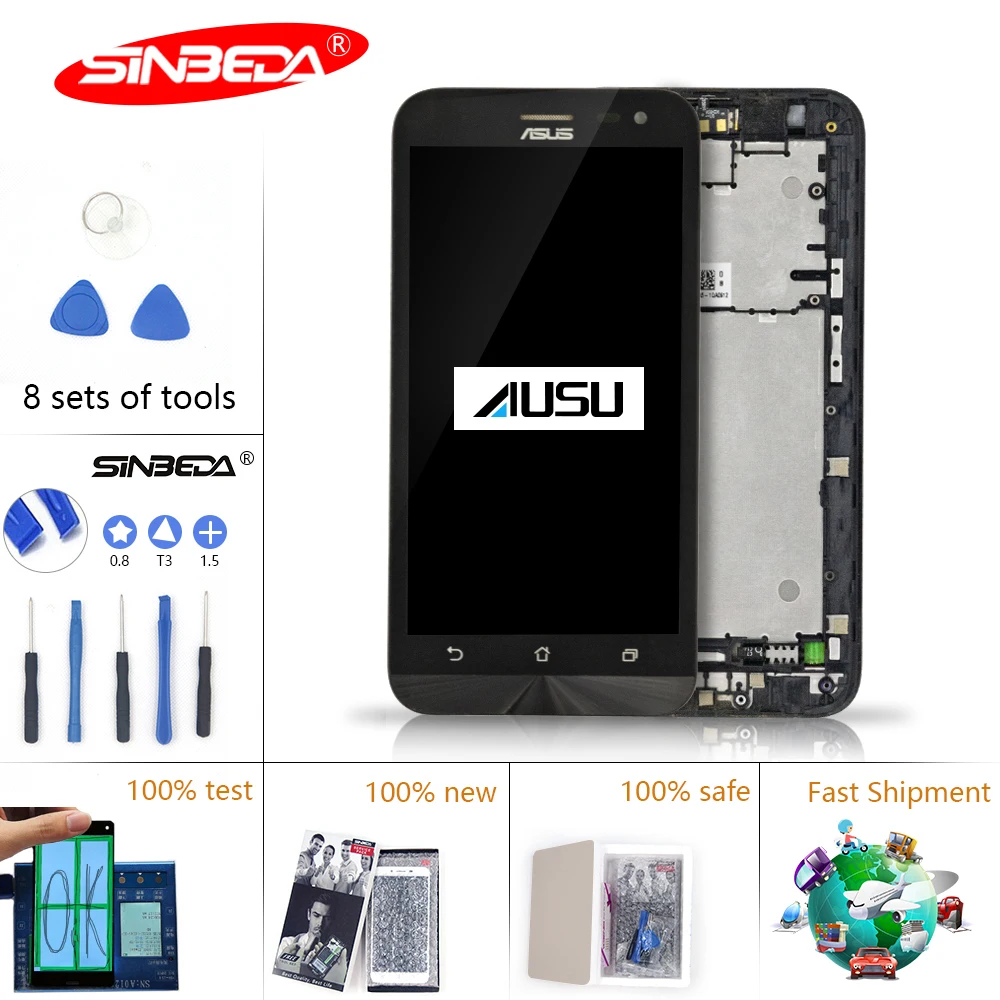 5.0"Original Display For ASUS Zenfone 2 Laser ZE500KL LCD Display Touch Screen with Frame Digitizer Assembly For ZE500KL Display
5.0"Original Display For ASUS Zenfone 2 Laser ZE500KL LCD Display Touch Screen with Frame Digitizer Assembly For ZE500KL Display