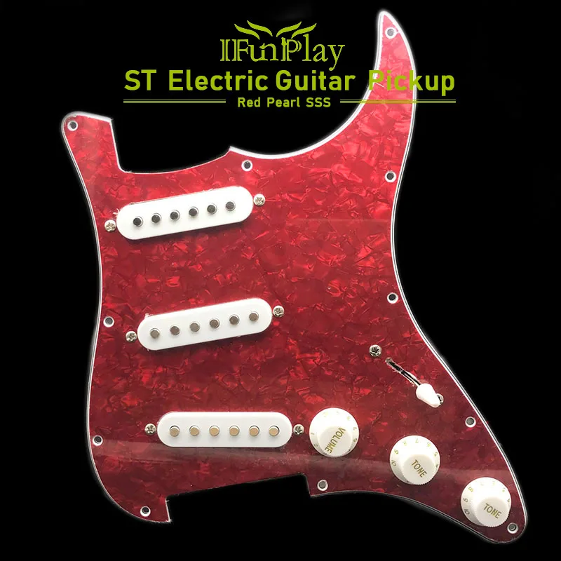 Single Coil Alnico Loaded Prewired Single Coil SSS Electric Guitar Pickguard Pickup Back Shroud for FD ST Electric Guitarra
Single Coil Alnico Loaded Prewired Single Coil SSS Electric Guitar Pickguard Pickup Back Shroud for FD ST Electric Guitarra