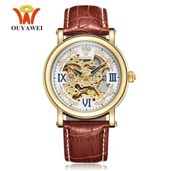 OYW Brand Hand Wind Mechanical Men Luxury Gold Wristwatch Genuine Leather Band Fashion Waterproof Dress Watch relogio masculino
OYW Brand Hand Wind Mechanical Men Luxury Gold Wristwatch Genuine Leather Band Fashion Waterproof Dress Watch relogio masculino