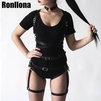Sexy 2 Pcs Set Sexy Leather Garter Bra Harness Leg Bondage Body Straps Band From Waist To Leg Adjustable Leather Belt Punk Goth
Sexy 2 Pcs Set Sexy Leather Garter Bra Harness Leg Bondage Body Straps Band From Waist To Leg Adjustable Leather Belt Punk Goth