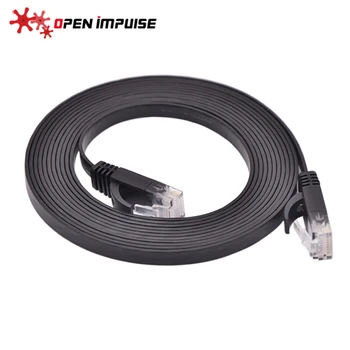 New 5M CAT6 CAT 6 Flat UTP Ethernet Network Cable RJ45 Patch LAN Cord Black Color High Quality
New 5M CAT6 CAT 6 Flat UTP Ethernet Network Cable RJ45 Patch LAN Cord Black Color High Quality