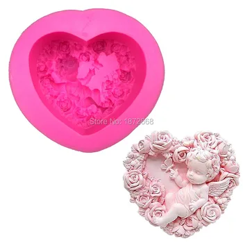 Heart angel boy cooking tools silicone mold morning glory wreath cake mold fondant cake decoration west tools 100pcs
Heart angel boy cooking tools silicone mold morning glory wreath cake mold fondant cake decoration west tools 100pcs
