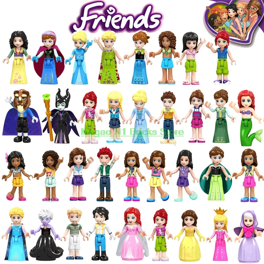 Friends Princess For Girls TOYs ANNA Beauty Olivia Beast Stephanie Emma Maleficent Mia Dancet Figures Building Blocks Bricks Toy
Friends Princess For Girls TOYs ANNA Beauty Olivia Beast Stephanie Emma Maleficent Mia Dancet Figures Building Blocks Bricks Toy