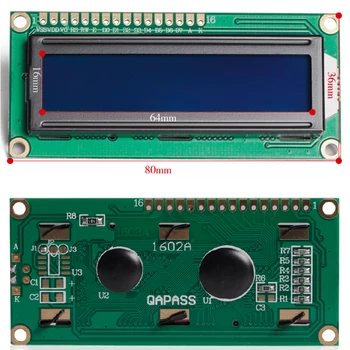 2017 Raspberry Pi 3 LCD1602 Screen Module Blue Screen and White Code Monitor 64mm X 16mm LCD 1602 Display
2017 Raspberry Pi 3 LCD1602 Screen Module Blue Screen and White Code Monitor 64mm X 16mm LCD 1602 Display