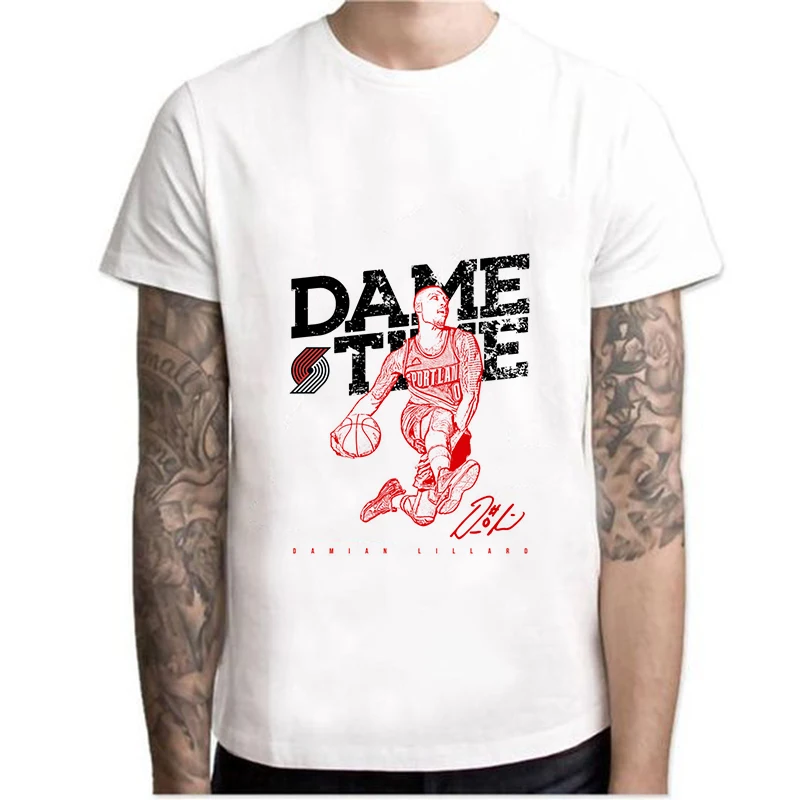 Damian Lillard cartoon design T-shirt men/women Short sleeve Summer Harajuku funny t shirt O-Neck white streetwear
Damian Lillard cartoon design T-shirt men/women Short sleeve Summer Harajuku funny t shirt O-Neck white streetwear