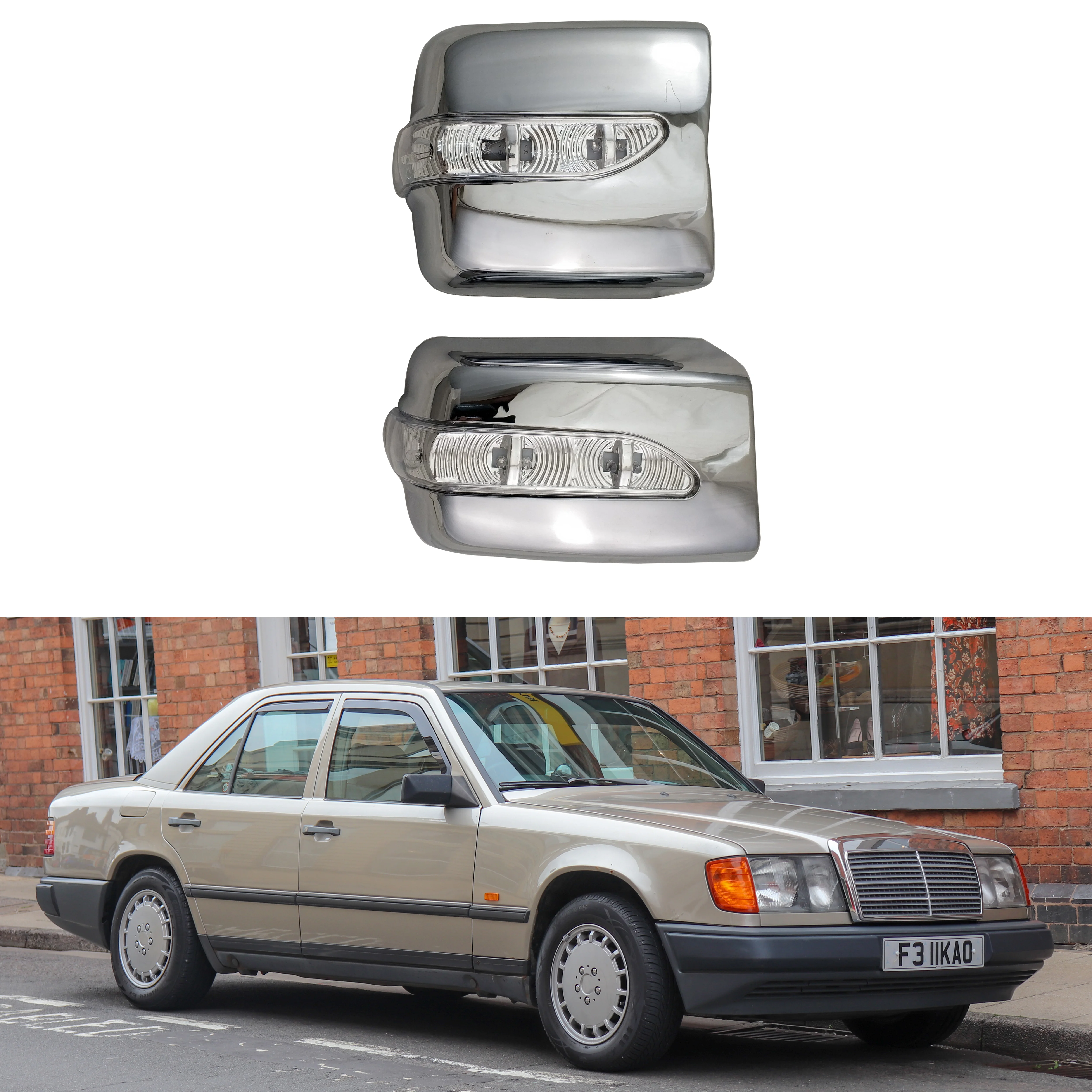 For Mercedes-Benz W124 1984-1996 High-quality 2PCS ABS Chrome plateddoor Rearview door mirror covers with Led Car accessories
For Mercedes-Benz W124 1984-1996 High-quality 2PCS ABS Chrome plateddoor Rearview door mirror covers with Led Car accessories