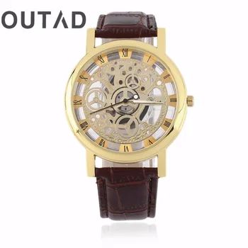 Quartz Watch PU Leather Luxury Cool Design Hollow Out Transparent Dial Wrist Watch Gift Relojes Hombre
Quartz Watch PU Leather Luxury Cool Design Hollow Out Transparent Dial Wrist Watch Gift Relojes Hombre