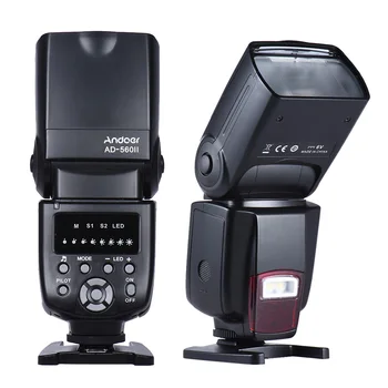 Andoer AD-560II Camera Flash Universal GN50 Flash Speedlite w/ Adjustable LED Fill Light with Wireless Remote Trigger
Andoer AD-560II Camera Flash Universal GN50 Flash Speedlite w/ Adjustable LED Fill Light with Wireless Remote Trigger