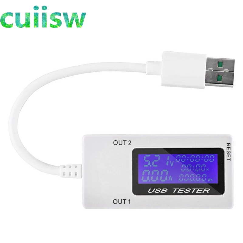Mini Dual USB Current Voltage Tester USB Ammeter Charging Tester Monitor USB Ports Digital Display DC 4-30V 0-5A 0-150W KWS-1705
Mini Dual USB Current Voltage Tester USB Ammeter Charging Tester Monitor USB Ports Digital Display DC 4-30V 0-5A 0-150W KWS-1705