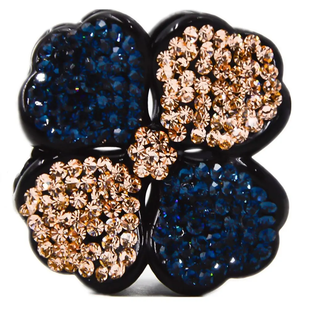 Four Leaf Clover Rhinestone Hair Claw for Girls Crystal Flora Hair Accessories Small 4cm
Four Leaf Clover Rhinestone Hair Claw for Girls Crystal Flora Hair Accessories Small 4cm