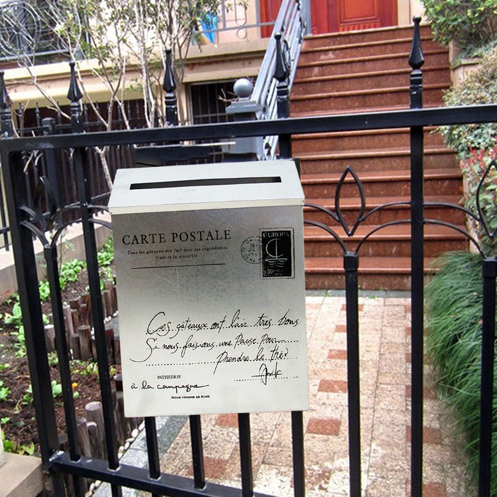 VINTAGE AMERICAN OUTSIDE LETTERBOX LETTER POST MAIL BOX POSTBOX WALL MOUNTS HOME FRONT DOOR