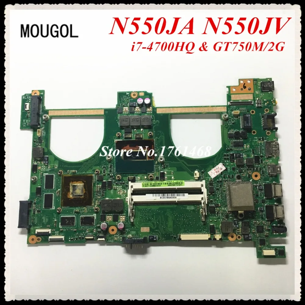 MOUGOL For Asus N550JA N550JV Laptop motherboard N550JV MAIN BOARD i7-4700HQ GT750M/2G hm86 100% working Free Shipping
MOUGOL For Asus N550JA N550JV Laptop motherboard N550JV MAIN BOARD i7-4700HQ GT750M/2G hm86 100% working Free Shipping