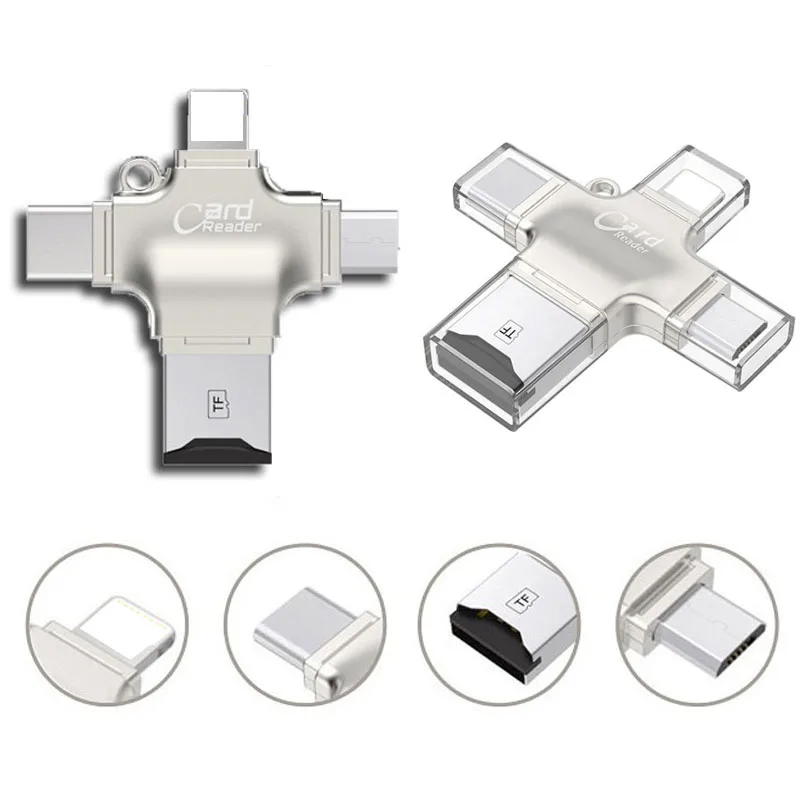 Type c Micro USB Micro SD TF Card Reader Flash Drive for iPad for iphone X 8 PLUS 5 6 6S 7 Plus Android OTG phone & for Macbook
Type c Micro USB Micro SD TF Card Reader Flash Drive for iPad for iphone X 8 PLUS 5 6 6S 7 Plus Android OTG phone & for Macbook