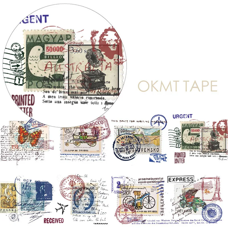 WOKO 40 мм широкий винтажный дальний Ретро штамп|decorative washi tape|scrapbooking masking tapewashi tape |