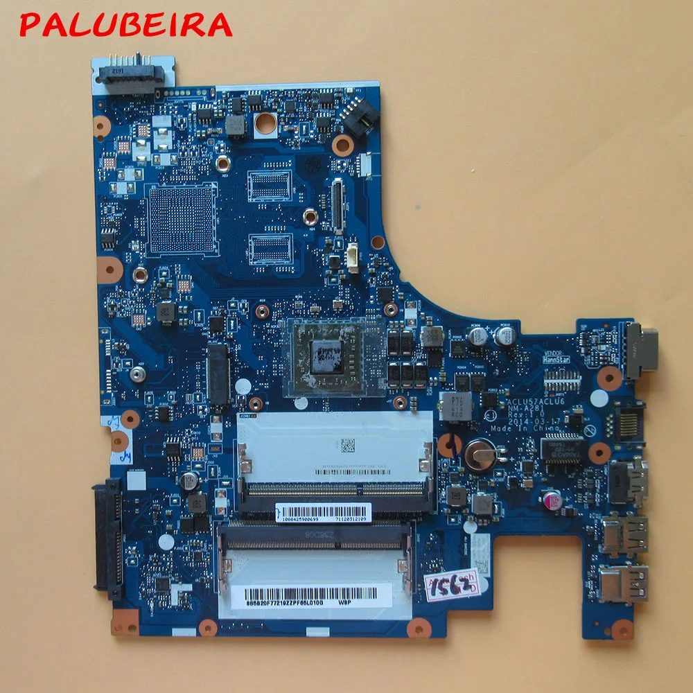 PALUBEIRA For Lenovo G50-45 NM-A281 Laptop Motherboard ACLU5/ACLU6 NM-A281 with A6-6310 CPU Mainboard
PALUBEIRA For Lenovo G50-45 NM-A281 Laptop Motherboard ACLU5/ACLU6 NM-A281 with A6-6310 CPU Mainboard