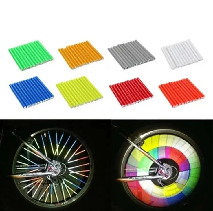 12Pcs Bicycle Mountain Bike Riding Wheel Rim Spoke Mount Clip Tube Warning Light Strip Reflector Reflective Outdoor 75mm
12Pcs Bicycle Mountain Bike Riding Wheel Rim Spoke Mount Clip Tube Warning Light Strip Reflector Reflective Outdoor 75mm