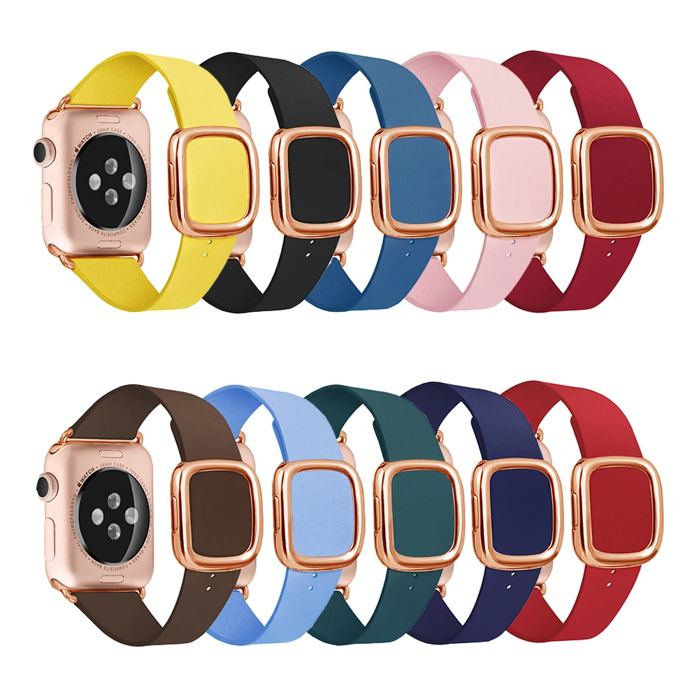 BOX-W Leather Band for Apple Watch 38mm 40mm 42mm 44mm, Modern Buckle Replacement iWatch Strap for Apple Watch Series 4 3 2 1
BOX-W Leather Band for Apple Watch 38mm 40mm 42mm 44mm, Modern Buckle Replacement iWatch Strap for Apple Watch Series 4 3 2 1