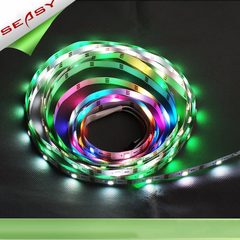 WS2812 DC5V 60leds/M Dream Волшебная цветная светодиодная лента 5050 RGB полоса не