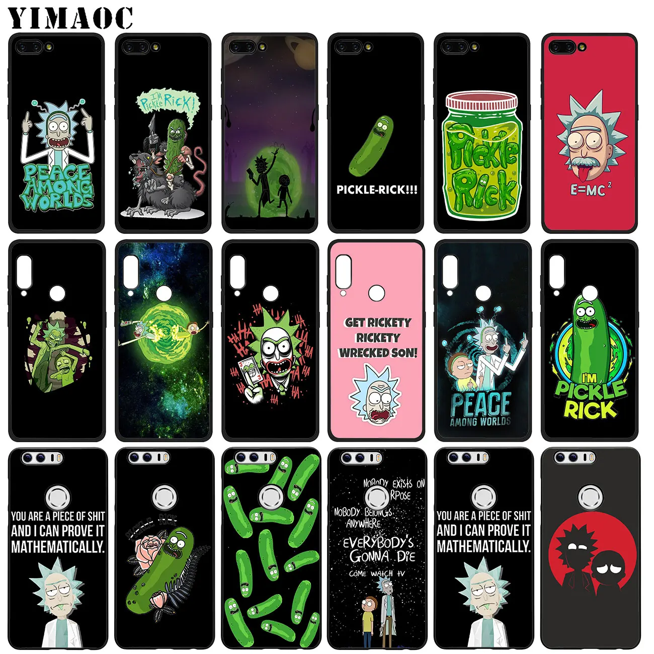 YIMAOC Rick And Morty Soft Silicone Phone Case for Huawei Honor 20 Pro 8C 8X 8 9 9X 10 Lite 7X 7A Pro Black Cover
YIMAOC Rick And Morty Soft Silicone Phone Case for Huawei Honor 20 Pro 8C 8X 8 9 9X 10 Lite 7X 7A Pro Black Cover