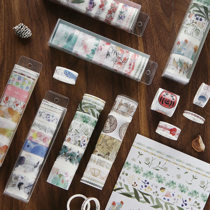 8 pcs/set Vintage Flowers Bullet Journal Washi Masking Tape Release Paper Stickers Scrapbooking Stationery Decorative Tape
8 pcs/set Vintage Flowers Bullet Journal Washi Masking Tape Release Paper Stickers Scrapbooking Stationery Decorative Tape