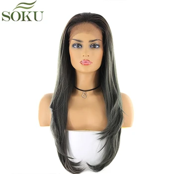 Synthetic Lace Front Wigs SOKU 13*4 Lace Frontal 150% Density Free Part 26 Inch Long Straight Wig For Women Free Shipping
Synthetic Lace Front Wigs SOKU 13*4 Lace Frontal 150% Density Free Part 26 Inch Long Straight Wig For Women Free Shipping