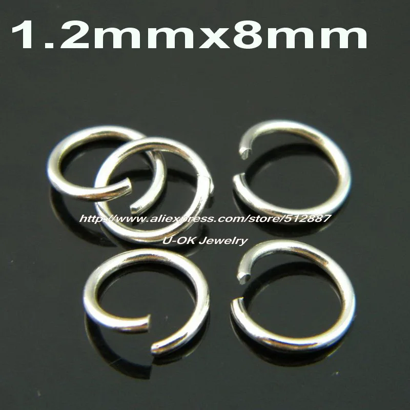 1.2mm*8mm 100pcs 316L Stainless Steel Silver Open Jump Rings Fashion DIY Jewelry Findings Accessories
1.2mm*8mm 100pcs 316L Stainless Steel Silver Open Jump Rings Fashion DIY Jewelry Findings Accessories
