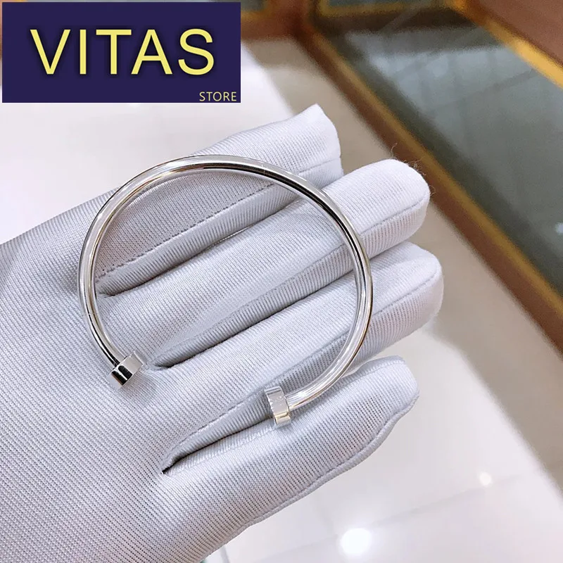 Vitas TIFF S925 original charm sterling silver rose gold bracelet simple fashion open bracelet gift
Vitas TIFF S925 original charm sterling silver rose gold bracelet simple fashion open bracelet gift