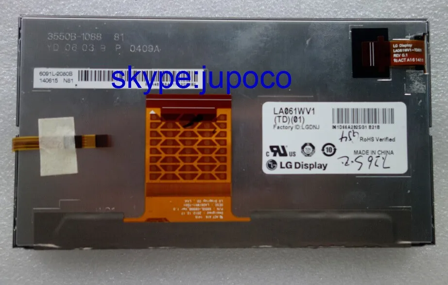 New and Original Touch display LA061WV1(TD)(01)/LA061WV1-TD01 for RAV4 Camry MERCEDES WITH TOUCH SCREEN
New and Original Touch display LA061WV1(TD)(01)/LA061WV1-TD01 for RAV4 Camry MERCEDES WITH TOUCH SCREEN