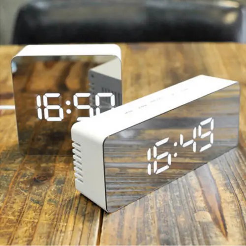 LED Digital Alarm Clock Cute Mini Cube Electronic Table Watch Mirror Desktop Clock Light Snooze no radio Nixie Clock For Kids
LED Digital Alarm Clock Cute Mini Cube Electronic Table Watch Mirror Desktop Clock Light Snooze no radio Nixie Clock For Kids