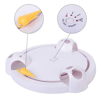 Pet Interactive Turntable Mice Toys for Cats Kittens Automatic Electric Mice Catch Toy 7180
Pet Interactive Turntable Mice Toys for Cats Kittens Automatic Electric Mice Catch Toy 7180