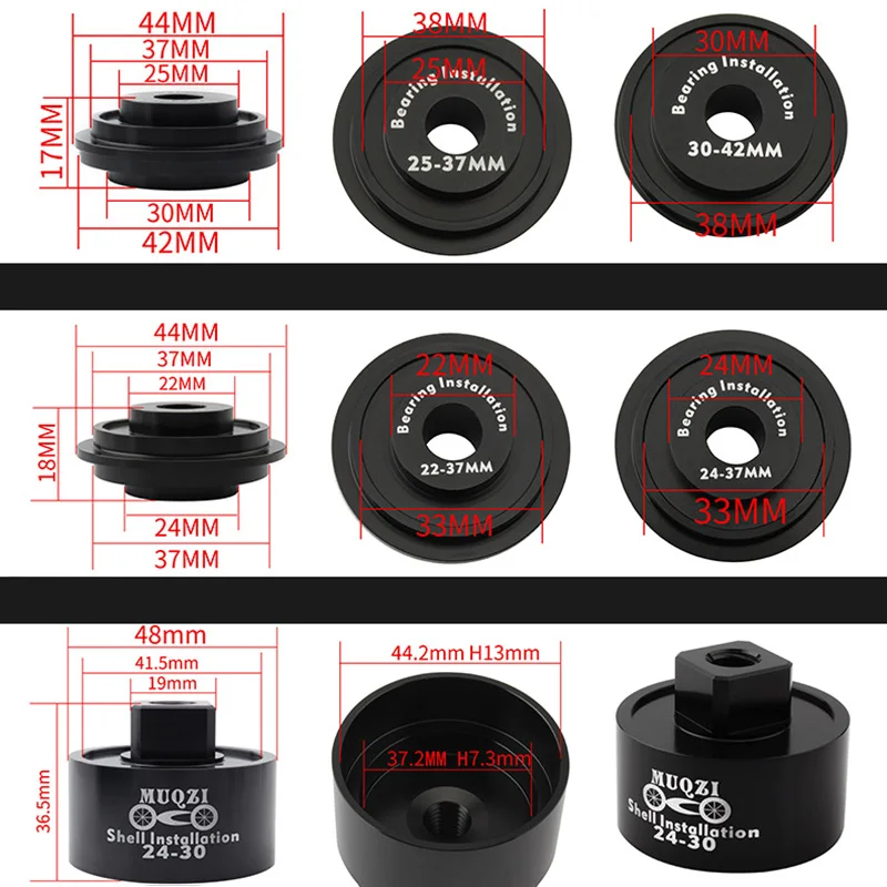 Press in Installation removal tools Bicycle Static Aluminum alloy Bearing Bike Disassembly Hubs Durable Useful
Press in Installation removal tools Bicycle Static Aluminum alloy Bearing Bike Disassembly Hubs Durable Useful