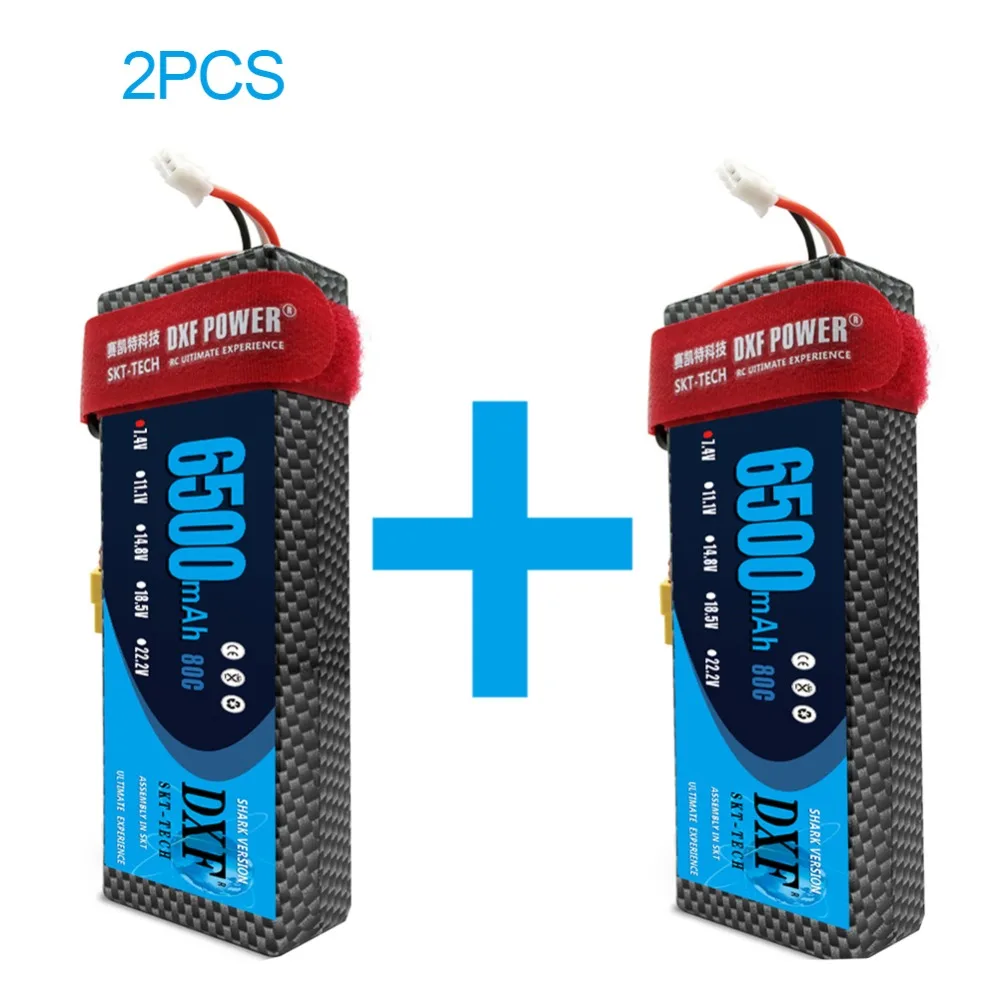 2PCS DXF 2S 7.4V 6500mAh 80C Battery Hard Case Max 160C Deans/T XT60 XT90 XT90S TRX For Car Helicopter Quadcopter Truck Boat
2PCS DXF 2S 7.4V 6500mAh 80C Battery Hard Case Max 160C Deans/T XT60 XT90 XT90S TRX For Car Helicopter Quadcopter Truck Boat
