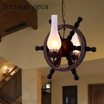 Retro wrought iron Mediterranean rudder chandeliers restaurants bars coffee personalized European solid wood Chandelier
Retro wrought iron Mediterranean rudder chandeliers restaurants bars coffee personalized European solid wood Chandelier