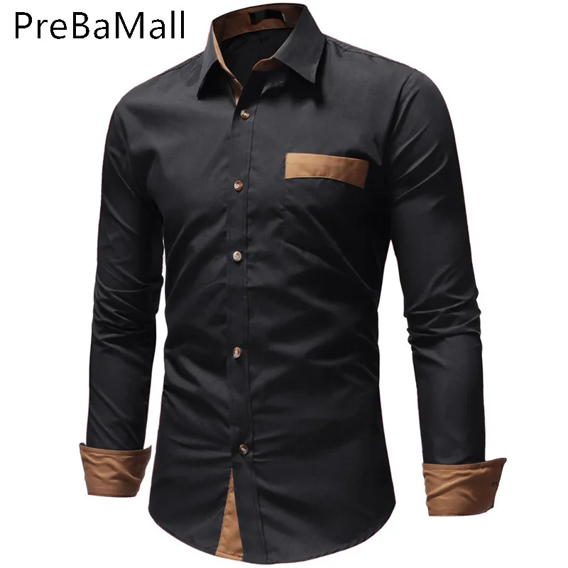 Streetwear Men Shirt PreBaMall Brand Male High Quality Long Sleeve Shirts Casual Hit Color Slim Fit Black Man Dress Shirts A21
Streetwear Men Shirt PreBaMall Brand Male High Quality Long Sleeve Shirts Casual Hit Color Slim Fit Black Man Dress Shirts A21