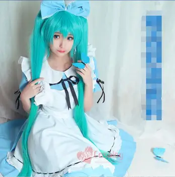 Hot VOCALOID cos Hatsune Miku cosplay girls Maid Lolita cosplay sweet Maid costume (dress+apron+tie+bow)
Hot VOCALOID cos Hatsune Miku cosplay girls Maid Lolita cosplay sweet Maid costume (dress+apron+tie+bow)