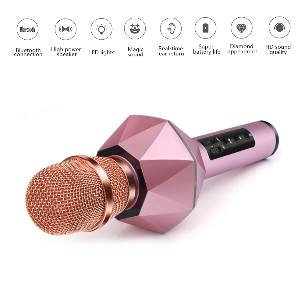 K7 Wireless Bluetooth Microphone Multifunction Stereo Portable Smart Microphone KTV Karaoke Pocket Mic TF Card AUX Music Player
K7 Wireless Bluetooth Microphone Multifunction Stereo Portable Smart Microphone KTV Karaoke Pocket Mic TF Card AUX Music Player