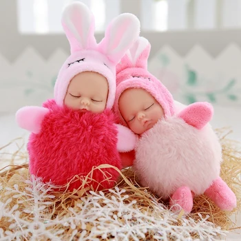 Cute Sleep Doll Plush Pendant Comfort Silicone Rabbit Toy Soft Animal Stuffed Doll Gadget Doll Keychain Package Decoration Gift
Cute Sleep Doll Plush Pendant Comfort Silicone Rabbit Toy Soft Animal Stuffed Doll Gadget Doll Keychain Package Decoration Gift