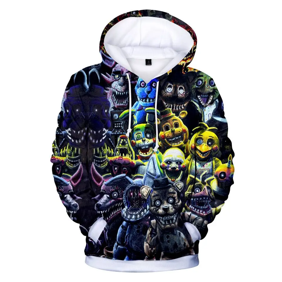 KIDS 3D Print Five Nights at Freddys Hoodie Sweatshirt For Boys School Hoodies For Boys FNAF Costume For Teens Sport Clothes
KIDS 3D Print Five Nights at Freddys Hoodie Sweatshirt For Boys School Hoodies For Boys FNAF Costume For Teens Sport Clothes