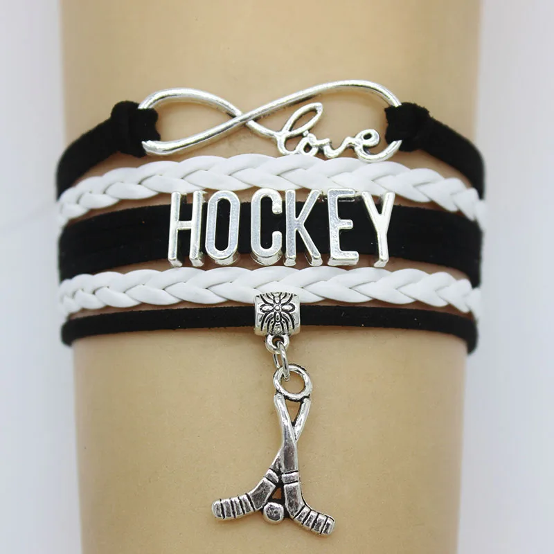 Infinity Love Hockey Bracelets Handmade Leather Weave Hockey Bangles &Bracelets Jewelry for Women Men Festivals Christmas Gift
Infinity Love Hockey Bracelets Handmade Leather Weave Hockey Bangles &Bracelets Jewelry for Women Men Festivals Christmas Gift
