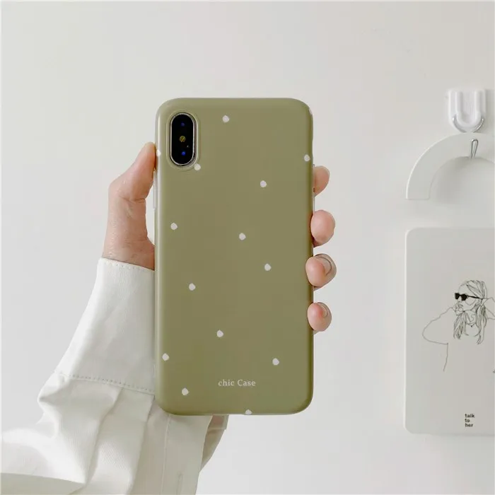 Summer Green Fresh Polka Dots Phone Case for Iphone X Xs Max Anti-shock Glossy Tpu Silicon Case for Iphone 7 8plus 6s Back Cover
Summer Green Fresh Polka Dots Phone Case for Iphone X Xs Max Anti-shock Glossy Tpu Silicon Case for Iphone 7 8plus 6s Back Cover