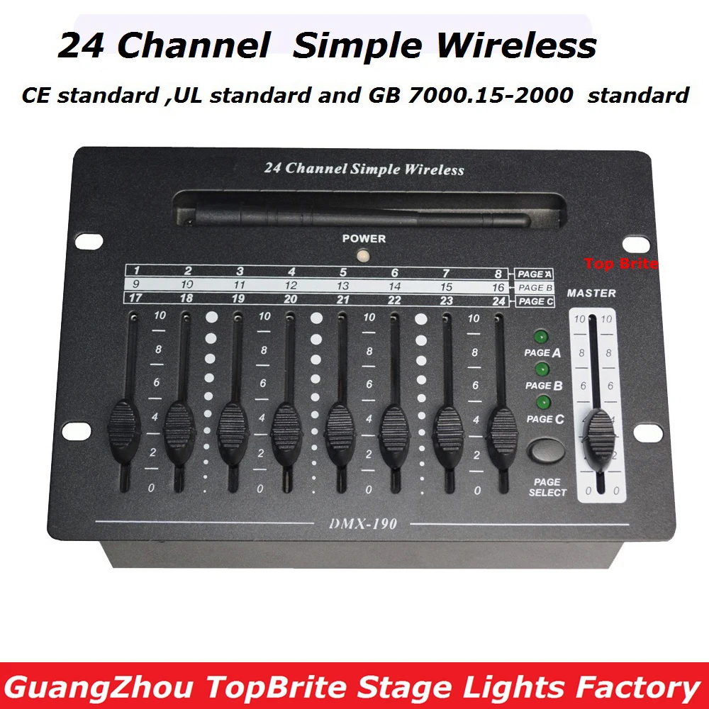 2017 Fast Shipping High Quality 1Pcs/Lot 24 Channel Simple Wireless Console DMX512 Controller For Stage DJ Disco Laser Lights
2017 Fast Shipping High Quality 1Pcs/Lot 24 Channel Simple Wireless Console DMX512 Controller For Stage DJ Disco Laser Lights
