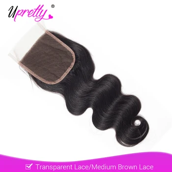 Upretty Brazilian Body Wave Transparent Lace Closure Free Middle 3 Part Remy Human Hair 4x4 HD Lace Top Closure Natural Color
Upretty Brazilian Body Wave Transparent Lace Closure Free Middle 3 Part Remy Human Hair 4x4 HD Lace Top Closure Natural Color
