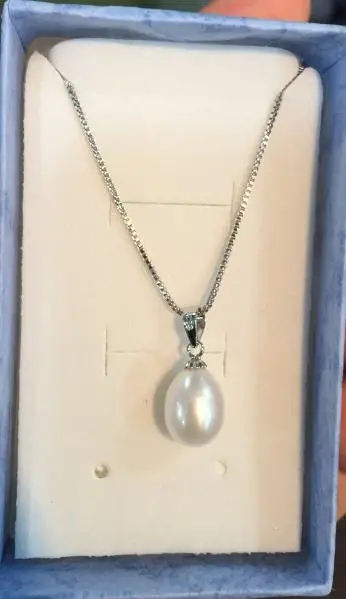 Genuine Freshwater Pearl Necklace, Rice 10mm Drop Pearls Pendant With S925 Sterling Silvers Necklace,Fashion Girl's Jewellery
Genuine Freshwater Pearl Necklace, Rice 10mm Drop Pearls Pendant With S925 Sterling Silvers Necklace,Fashion Girl's Jewellery