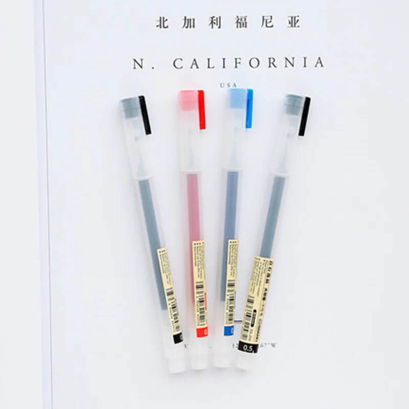 12Pcs/Box Muji Style Japan 0.5mm Scrub Gel Pen Black Blue Ink Pens Papelaria Office School Supplies Stationary Canetas Coloridas
12Pcs/Box Muji Style Japan 0.5mm Scrub Gel Pen Black Blue Ink Pens Papelaria Office School Supplies Stationary Canetas Coloridas