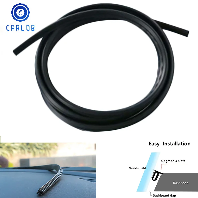 1.6m Universal Rubber Car Dashboard Windshield Soundproof Sealing Strips Styling Sticker for BMW Ford Toyota VW Honda Kia Opel
1.6m Universal Rubber Car Dashboard Windshield Soundproof Sealing Strips Styling Sticker for BMW Ford Toyota VW Honda Kia Opel