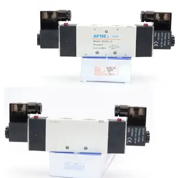 5 way pneumatic solenoid valve 4V430C-15A AC220V 1/2" port double solenoid air control valve 0.15~0.8Mpa
5 way pneumatic solenoid valve 4V430C-15A AC220V 1/2" port double solenoid air control valve 0.15~0.8Mpa